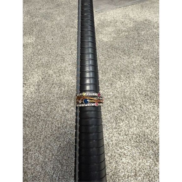 Pretty 9.25 silver ring size 8-8.5 - Picture 1 of 4